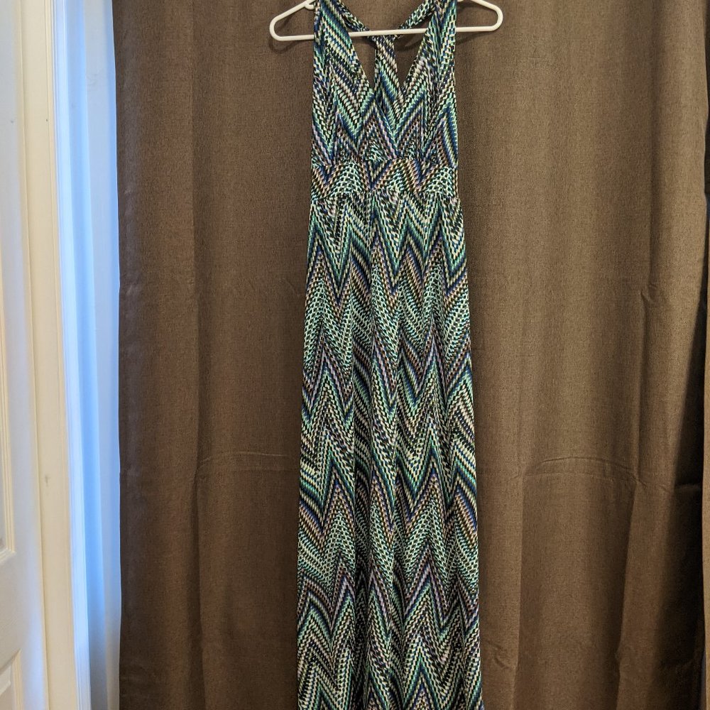 Blue Multi Maxi Dress